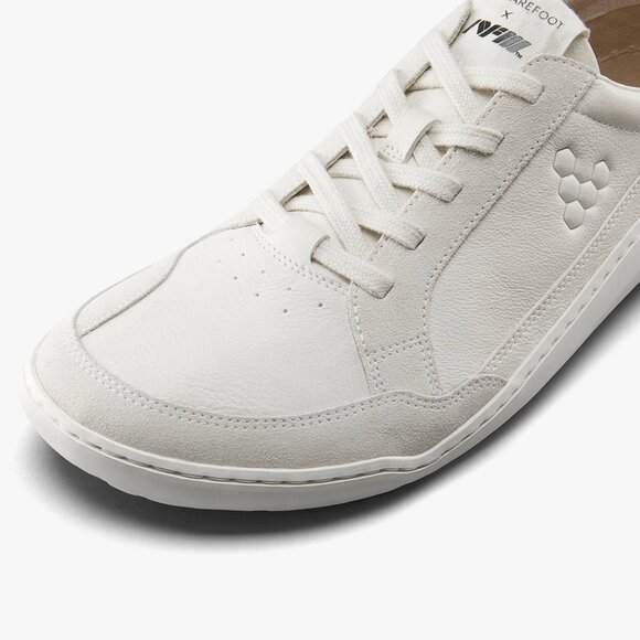 Vivobarefoot Womens Gobi II Premium Leather Sneaker in Limestone - Picture 11 of 13